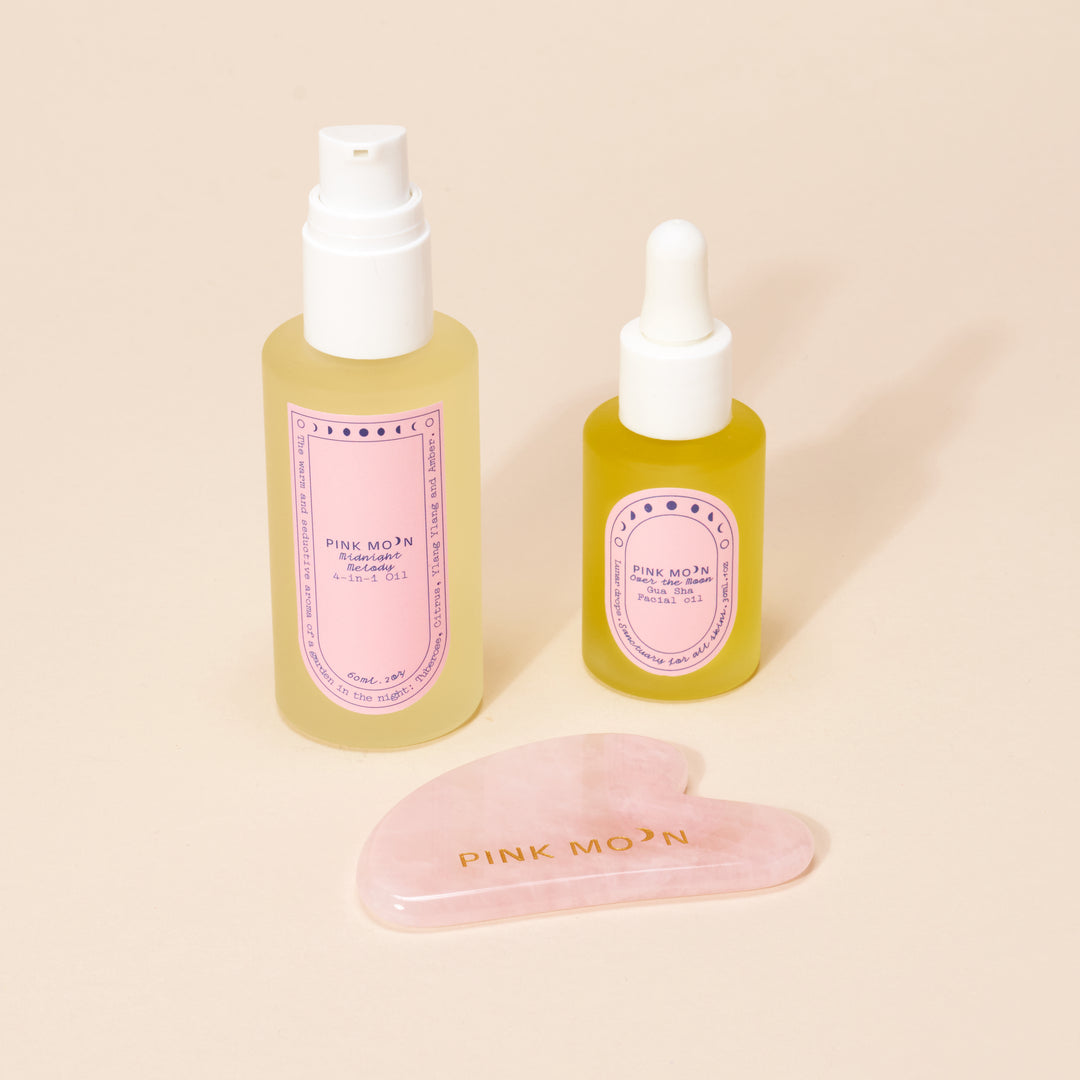 Head to Toe Self-Care Gua Sha Set - Pink Moon