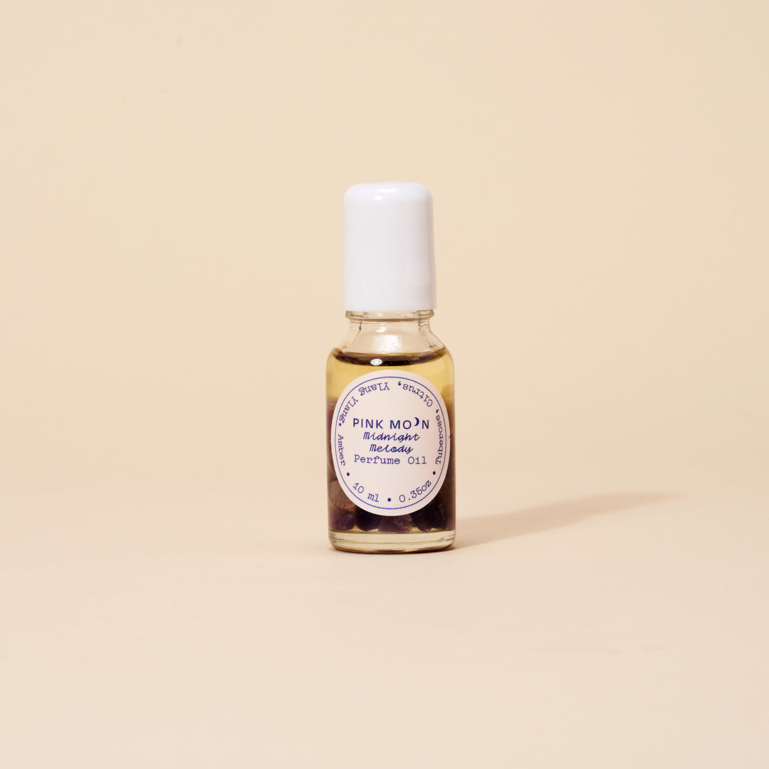 Midnight Melody Aromatherapy Reiki Crystal Perfume Oil - Pink Moon