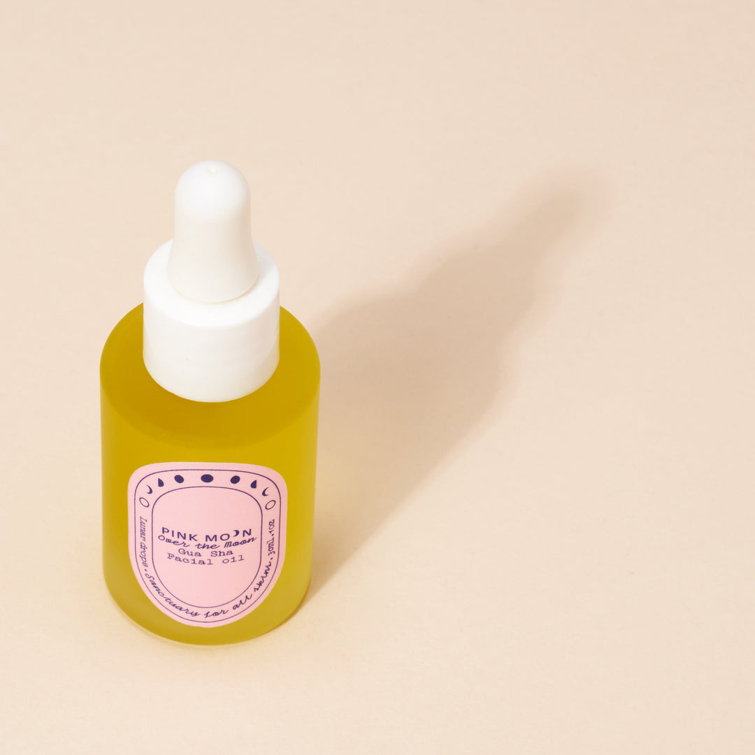 Over the Moon Gua Sha Facial Oil - Pink Moon - Pink Moon