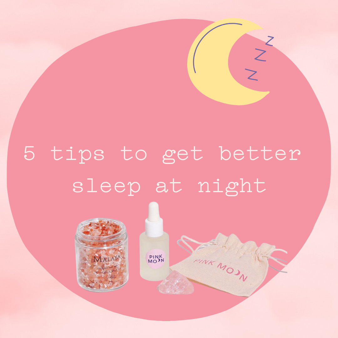  how to get better sleep at night pink moon
