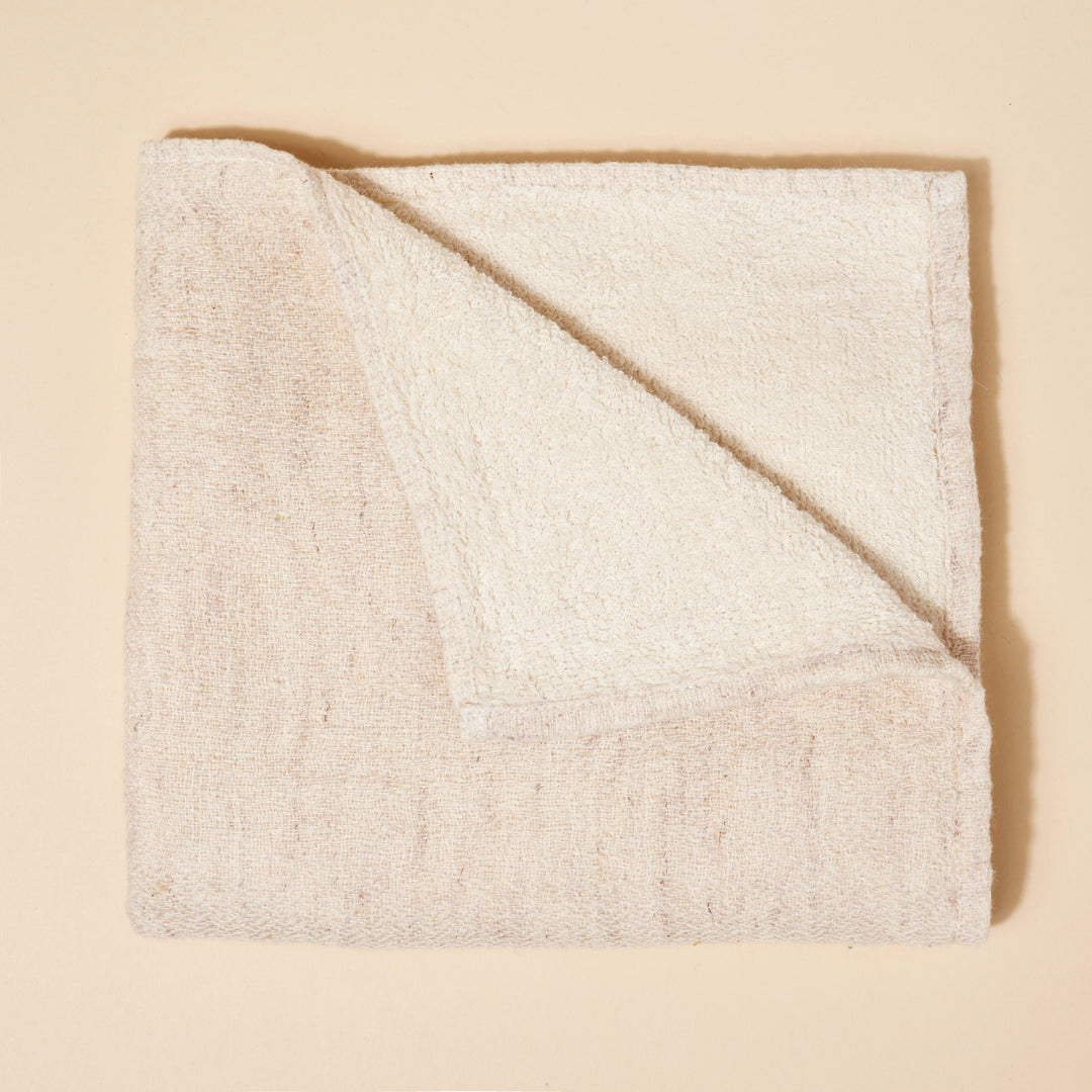 Morihata Organic Cotton Japanese Cream Hand Towel - Made in Japan